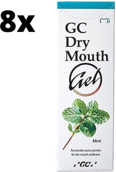GC Dry Mouth Gel Mint - 8 x 35 ml - Voordeelverpakking