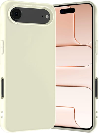 Hoes - Geschikt voor Apple iPhone Air - Sterk & Shockproof - Hoesje Cover - Siliconen Case - Wit