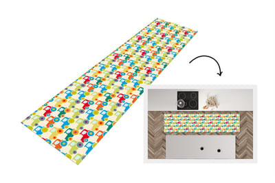 Keukenloper - Loper keuken - Patronen - Trekker - Kleuren - 200x50 cm - Keukenloper vinyl