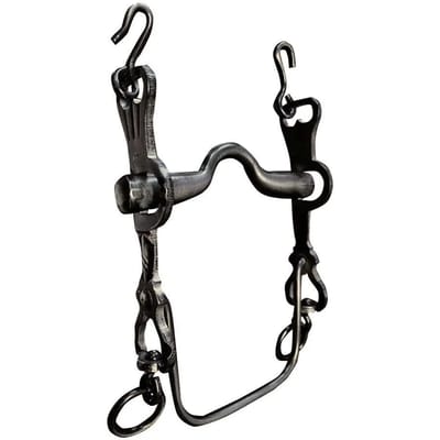 Roestvrijstalen Spaanse bit voor paard Zaldi 5/8 nº2C