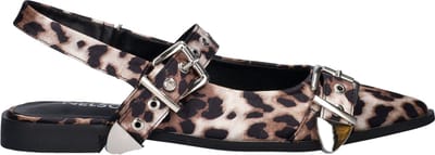 Nelson dames slingback - Leopard - Maat 38