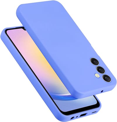 Cadorabo Hoesje geschikt voor Samsung Galaxy A25 in LIQUID LICHT PAARS - Beschermhoes gemaakt van flexibel TPU silicone Case Cover