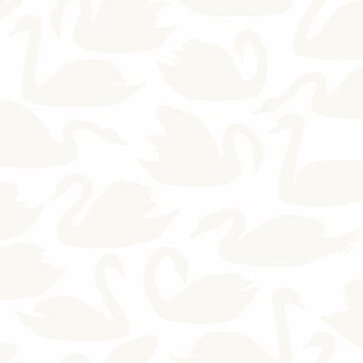 Origin Wallcoverings behang zwanen glanzend wit - 347707 - 0,53 x 10,05 m