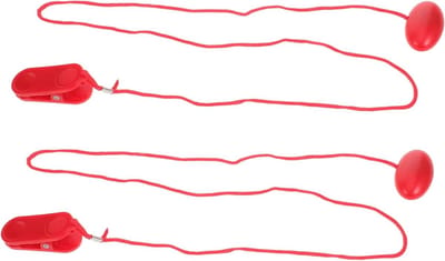 Loopband Noodstop Sleutel - Veiligheidssleutel Magnetisch - Fitness Veiligheid - Universele Noodstop - 2 Stuks - Rood