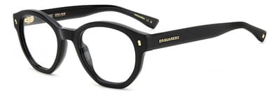 Dsquared2 D2 0131 Black 50/21/145 MAN Brilmonturen