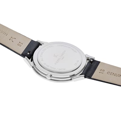 Pierre Cardin Pigalle Half Moon CPI.2008 Horloge - Leer - Zwart - Ø 40 mm