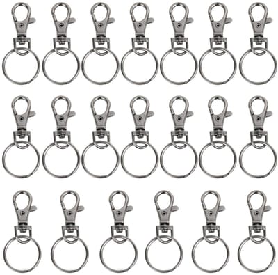 Dailygoods- Musketonhaak Set van 20 - Sleutelhanger