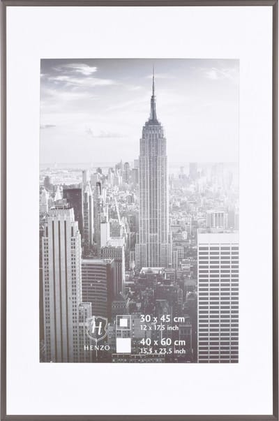 Fotolijst - Henzo - Manhattan - Fotomaat 40x60 cm - Donkergrijs