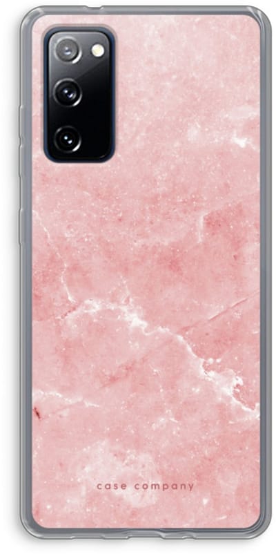Case Company® - Hoesje geschikt voor Samsung Galaxy S20 FE / S20 FE 5G hoesje - Roze marmer - Soft Cover Telefoonhoesje - Bescherming aan alle Kanten en Schermrand