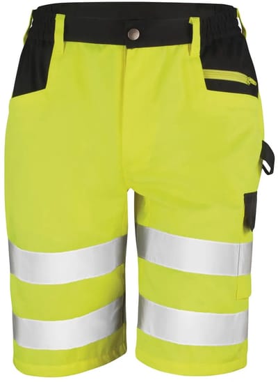 Regatta Safety Cargo Shorts RT328 - Fluorescent Yellow - 4XL