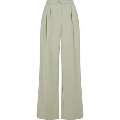 Urban Classics - Wide Leg Wijde broek - Taille, 27 inch - Groen