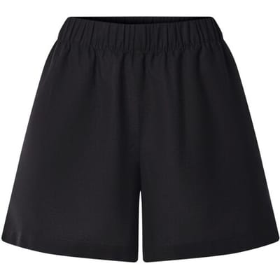 ESMARA Korte dames broek met linnen (Zwart, XS (32/34))