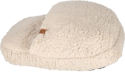 JENS Living voetenwarmer teddy - Polyester- Unisex maat - Taupe
