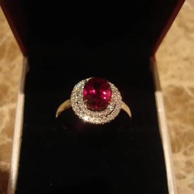 Ontwerper Originele Diamant Robijn Verstelbare Verlovingsringen Voor Vrouwen Retro Lichte Luxe Charme Dames Sieraden resizable brown