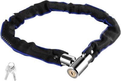 Motorfietsslot Kettingslot - Zwaar Beveiligd - Voertuig Beveiligen - Uniek Slotcilinder - 60 cm Lengte - Zwart