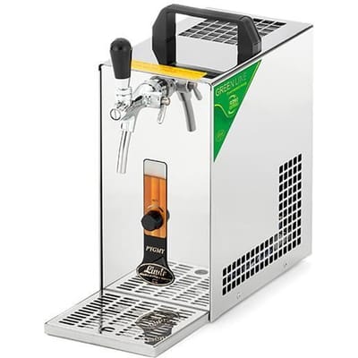 Biertap - PYGMY 25/K - met membraanpomp, 1-kraan roestvrijstalen droogkoeler, 35 liter/h - Biertap, Beertender, Thuistap, Bierkoeler, Green Line