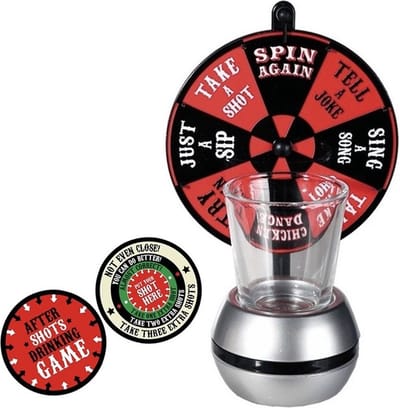 Drankspel/drinkspel - Rad van shotjes - feestartikelen - met after shots bierviltjes 10x stuks