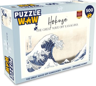 Puzzel The great wave off Kanagawa - Hokusai - Japanse kunst - Legpuzzel - Puzzel 500 stukjes