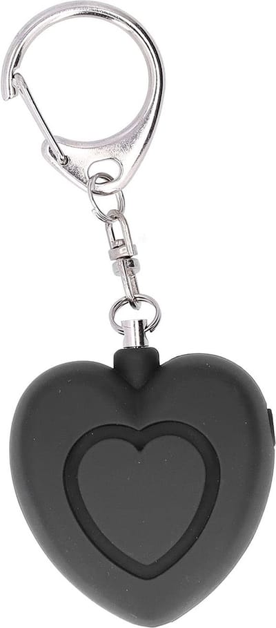 Dailygoods - Dailygoody - Persoonlijk Alarm - Zelfverdedigingsalarm - Veiligheid voor Ouderen en Kinderen - Zwart - Sleutelhanger Alarm - 130 Decibel - Compact en