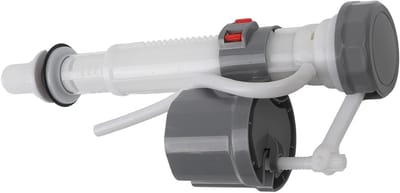 Toiletinlaatklep - Vlotterklep - Waterbesparing Toilet - Anti-sifon ontwerp - Verstelbaar 23-32.5cm - Grijs