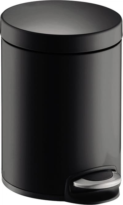 HELIT Metalen pedaalemmer classic - 20 liter - Metaal - Zwart - dxh 290x440 mm