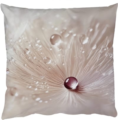 Sierkussens - Kussentjes Woonkamer - 50x50 cm - Bloem - Abstract - Wit - Water - Natuur