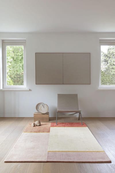 LIGNE PURE Unite – vloerkleed – tapijt – handgeweven – modern – viscose – luxueus – Multi Roze Goud - 140x200