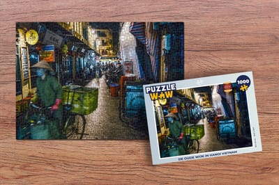 Puzzel De oude wijk in Hanoi Vietnam - Legpuzzel - Puzzel 1000 stukjes volwassenen