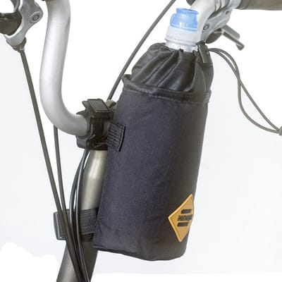 Fietstas Organizer - Zadel Tas - Fles Vervoeren - Waterdicht Nylon Materiaal - 20.5 x 15 x 10.5 cm - Zwart