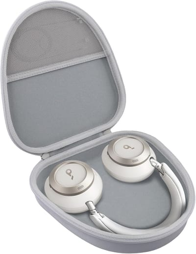 Hard Protective Case voor Noise Cancelling Hoofdtelefoon - Wit