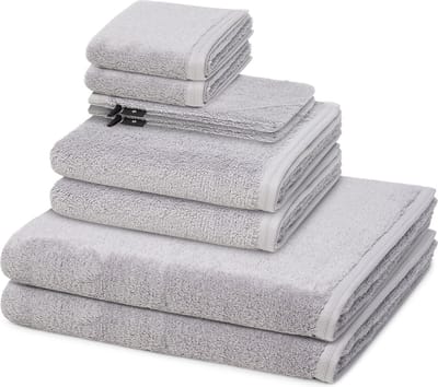 Vossen Sonstiges 2 X washandjes 2 X gasten- 2 X douche- 2 X handdoek - in set 8 pack Vegan Life