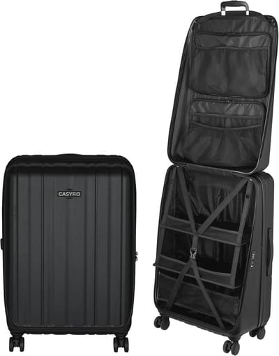 Openklapbare Koffer - Harde Trolley met 4 Wielen en 120L Capaciteit - Ideaal als Kledingkast