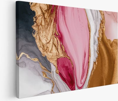 Saammp Muurcirkel Hout - Rode Rozen in vaas - Natuur - Bloemen - Ø 90 - Wandcirkel - Wanddecoratie Cirkel - Muurdecoratie Woonkamer - Kantoor Decoratie