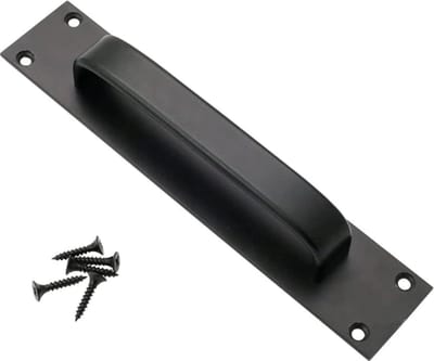 Zwarte schuifdeurgreep - 20 cm - Inclusief schroeven - Handgreep voor kast - Deurbeslag - Greep voor schuifdeur - Meubelhandvat - Keukengreep - Meubelbeslag - Metaal