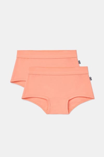 Woody 2 boxers meisjes - oranje - 261-10-SHD-Z/506- maat 128