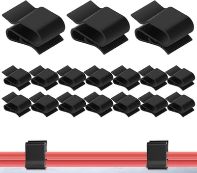 Solidchoice - 50 Stuks Plastic Kabelclips voor Zonnepanelen en Elektrische Draden