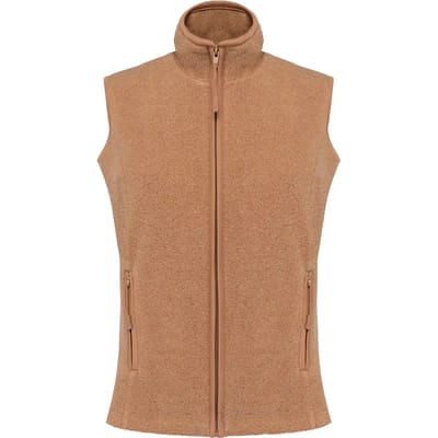 Kariban Bodywarmer van microfleece dames K906 - Camel Heather - S