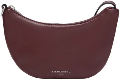 LIEBESKIND BERLIN Leren handtas accessoiretas Moon Pouch Pomegranate donkerrood