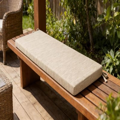 Bankkussen Tuin - Zitkussen Buiten - Comfortabel Zitten - Antislip Onderkant - 160x160 cm - Beige