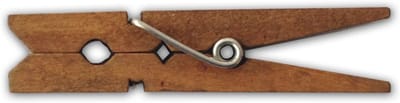 Houten Was Knijpers - Kleine Knijpers - Hobby en Knutselen - Natuurlijk Birch Hout - 50 Stuks - Diverse Kleuren