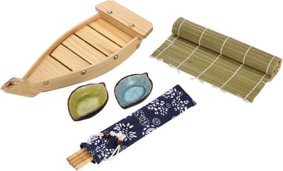Laguiole Premium Sushi tafelset voor 2 personen - sushi boot met accessoires