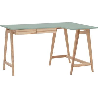 Bureau met essenhout, rechte hoek aan de rechterkant Ragaba Luka