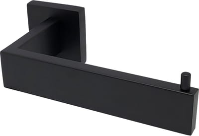 Sanics® Seal WC Rolhouder Zwart Inclusief Montage set - Toiletrolhouder RVS - WC Papier Houder - Closetrolhouder
