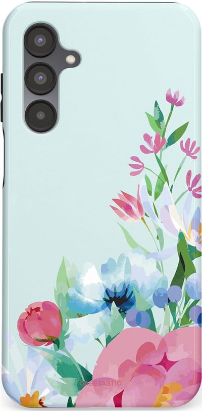 Casetastic hoesje geschikt voor Samsung Galaxy A16 - Dubbellaagse bescherming - Dagdroom in bloei - Fashion Case - Lichtgrijs Lichtroze