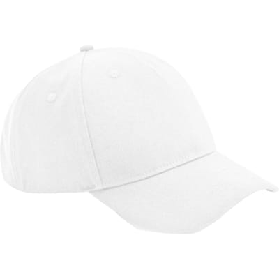 Beechfield EarthAware Klassieke Organic Cotton 5 Panel Baseball Cap (Wit)