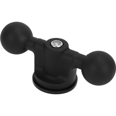 1 Inch Trackbal Anti-slip Dubbele B-maat Balhouder Trackbal met T-bout Bevestiging voor Kajak black