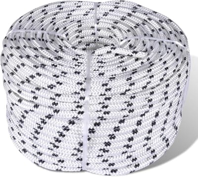 Gevlochten polyester touw - Universeel koord - Bevestigen en ophangen - Hoge sterkte lage elasticiteit - 6 mm 500 m