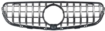 Voorbumper Grille - Chroom/Zwart - Met Camera Gat - Voor Mercedes GLC C253/X253 (2016-2019) - Racing Bumper Grill