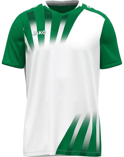 Jako Vintage Shirt Korte Mouw Kinderen - Wit / Groen | Maat: 128