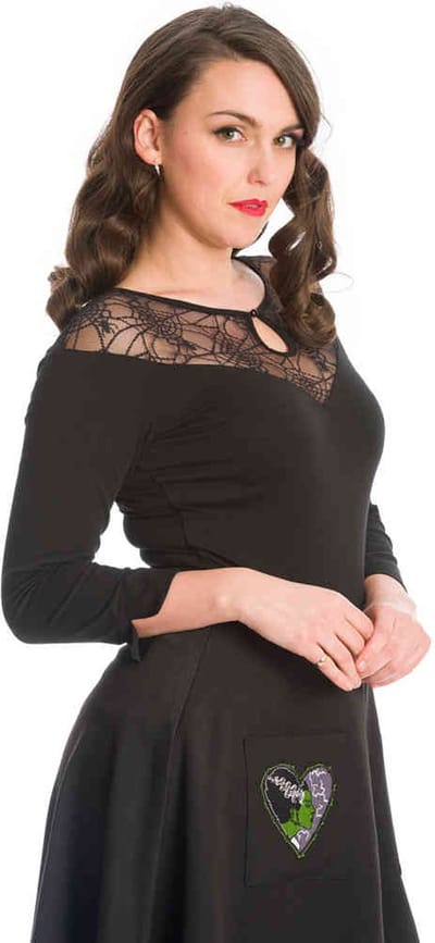 Dancing Days - SPIDER NIGHTS Longsleeve top - S - Zwart